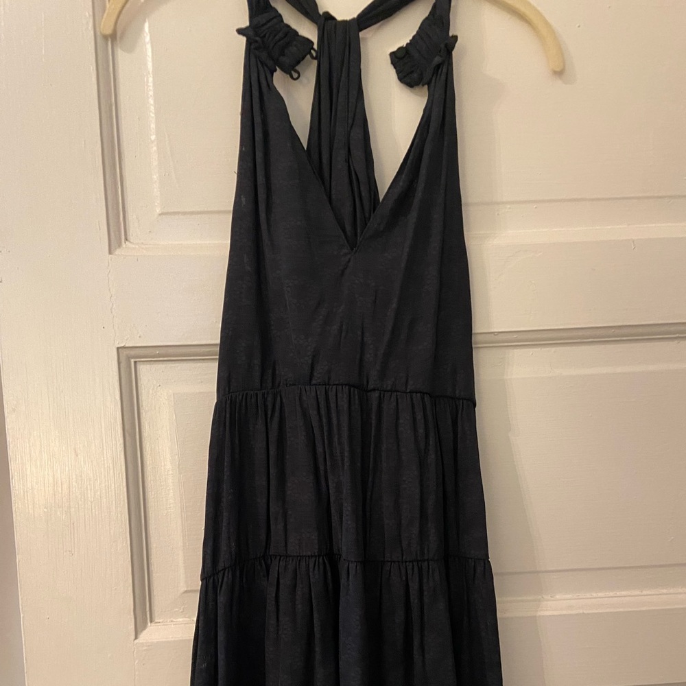 Navy Textured Knotted Top Anthropologie Tank Size M